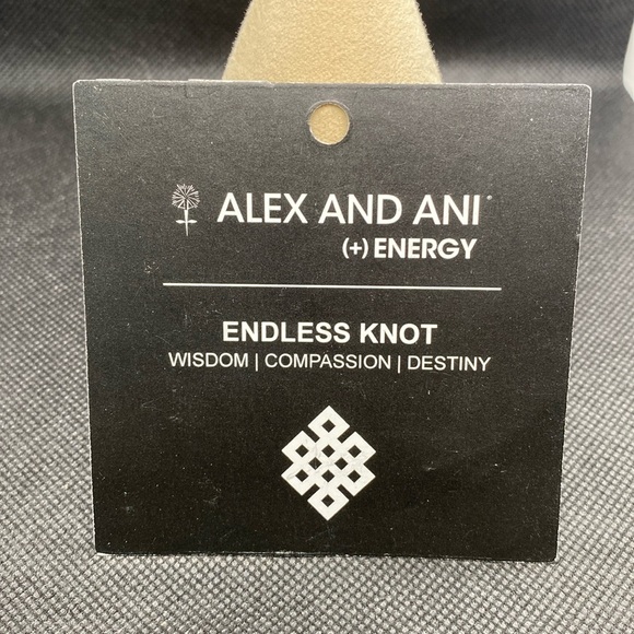 🩶ALEX AND ANI🩶Endless Knot Bangle Bracelet in Rafaelian Silver/NWT - Picture 2 of 9